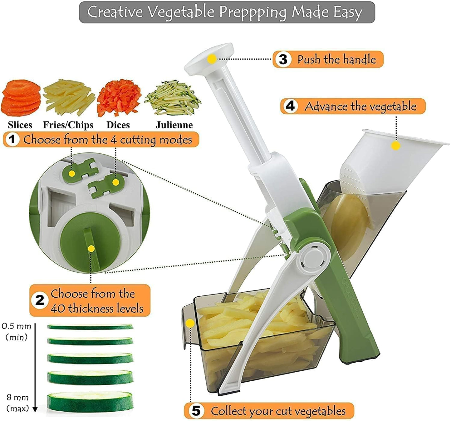 5-in-1 Multifunctional Vegetable Cutter r