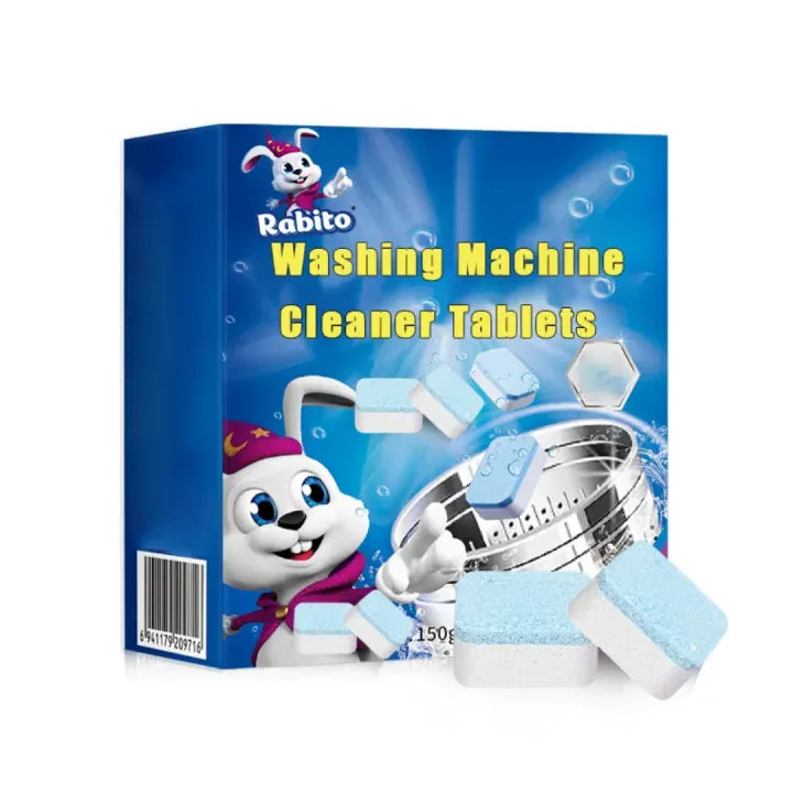Washing Machine Cleaner Tablets 12PCS | Drum Deep Cleaning Descaler | Antibacterial Anti-Odor Washing Machine Cleaner | Front & Top Load